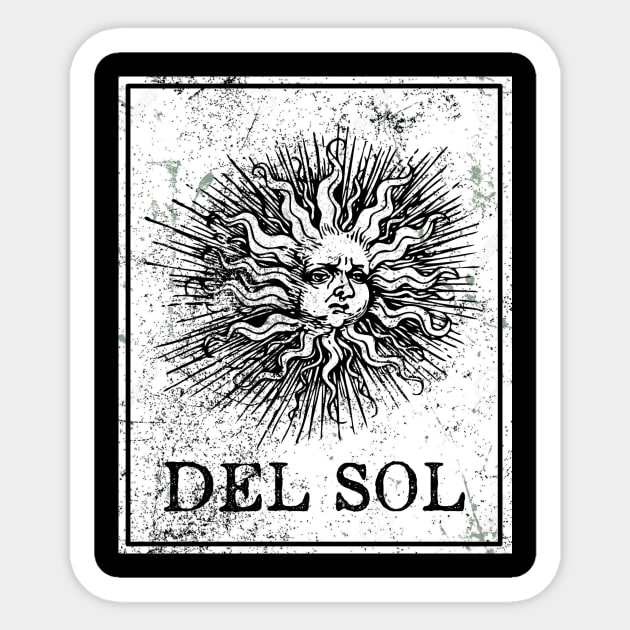 El Sol Loteria Mexican Tarot Card Sticker by ballhard